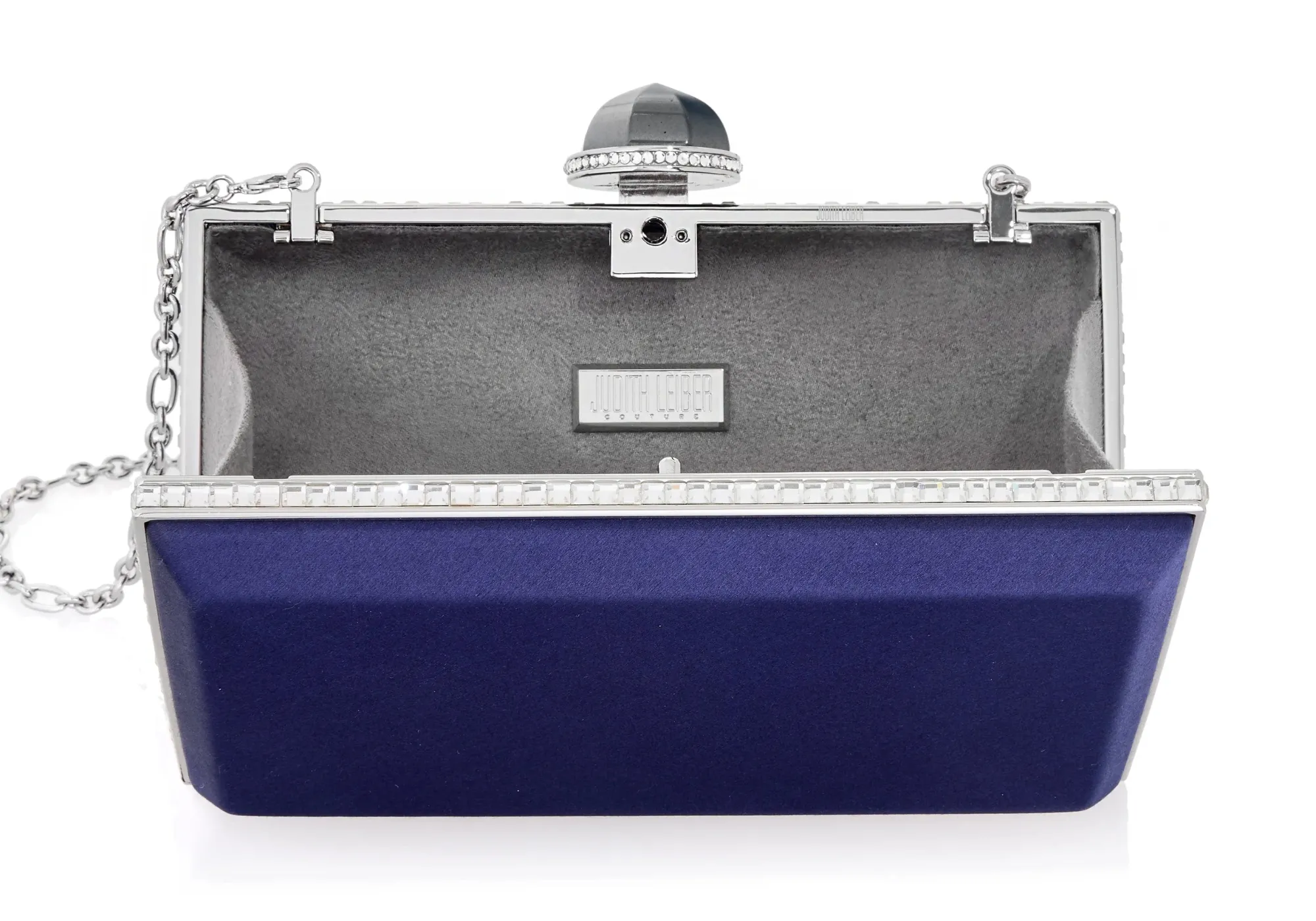 Skylar Satin Navy*Judith Leiber Sale