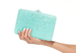 Slim Slide Caribbean Sea*Judith Leiber Sale