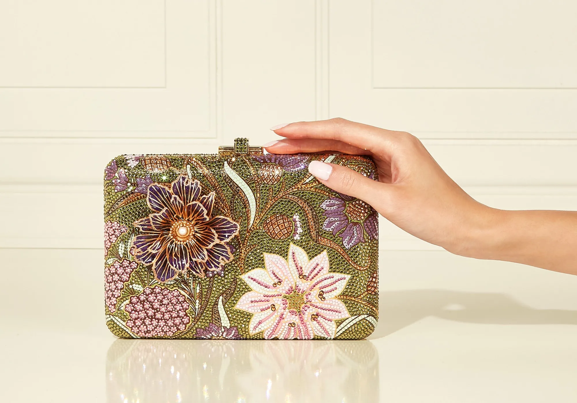 Slim Slide Dancing Floral*Judith Leiber Best