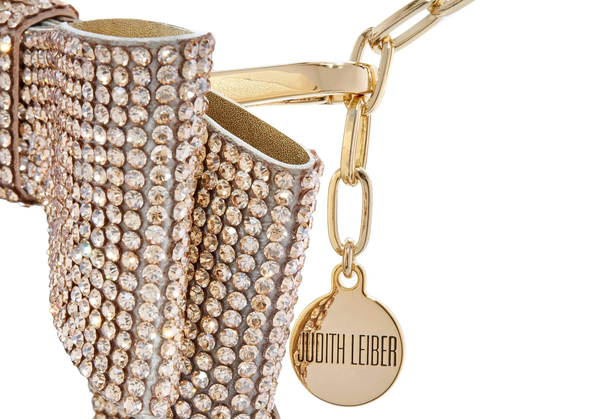 Soft Bow Belt Champagne*Judith Leiber Clearance