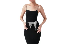 Soft Bow Belt Silver*Judith Leiber Best