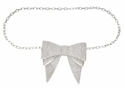 Soft Bow Belt Silver*Judith Leiber Best