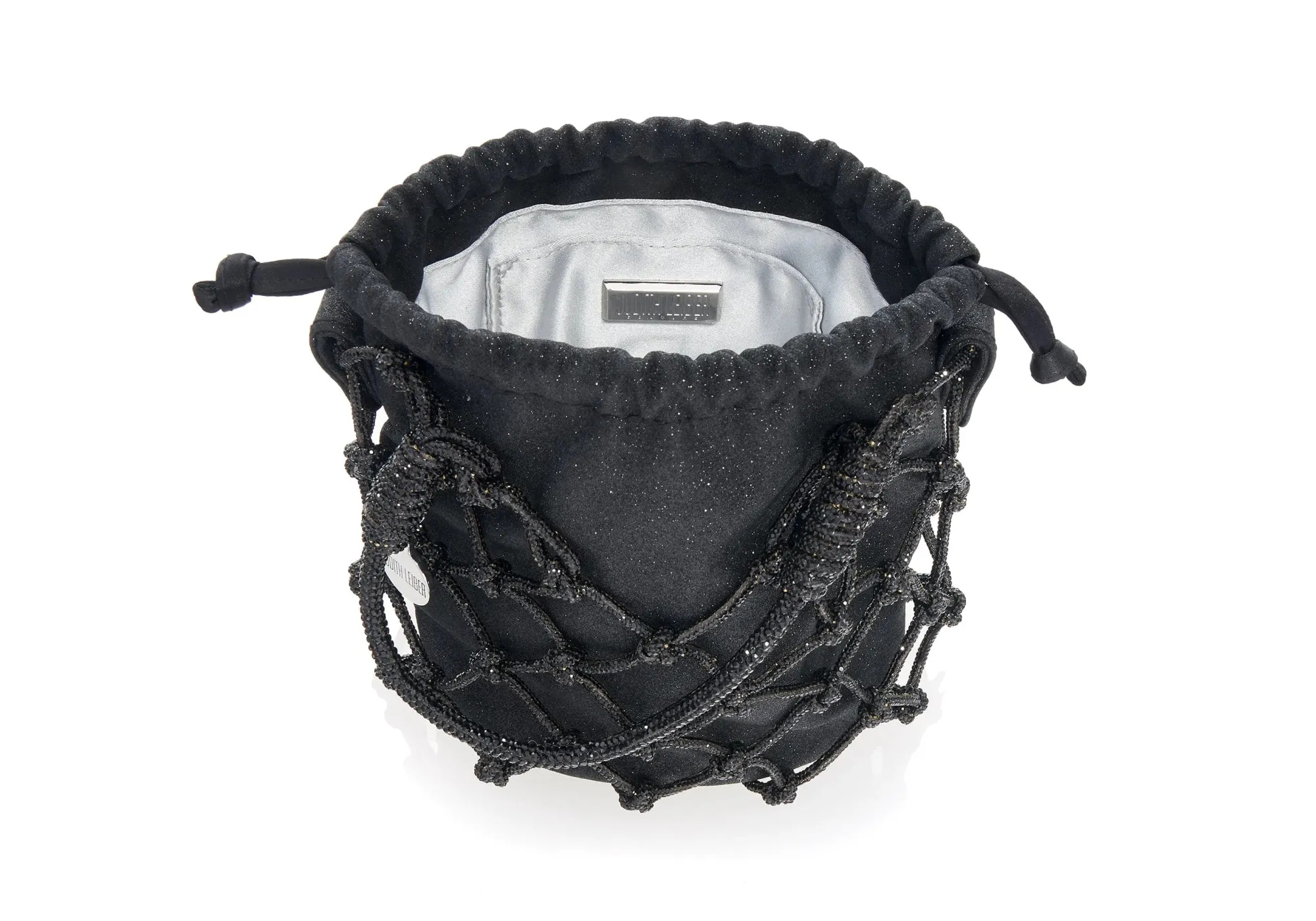 Sparkle Net Pouch Black*Judith Leiber Fashion