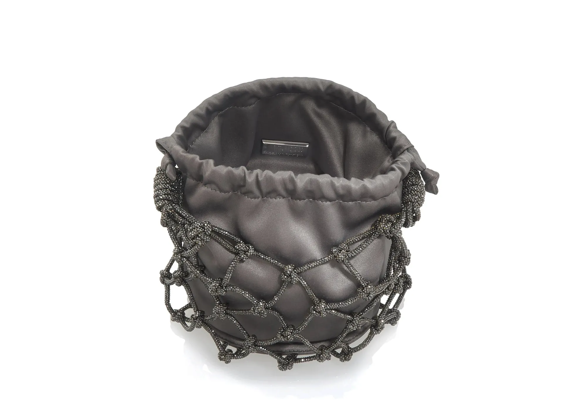 Sparkle Net Pouch Gray*Judith Leiber Fashion