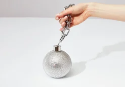 Sphere Ball and Chain Silver*Judith Leiber Discount