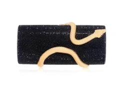 Spiral Snake Cylinder Black*Judith Leiber Hot