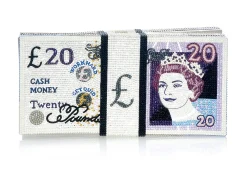 Stack of Cash 20 Pound Note*Judith Leiber Best