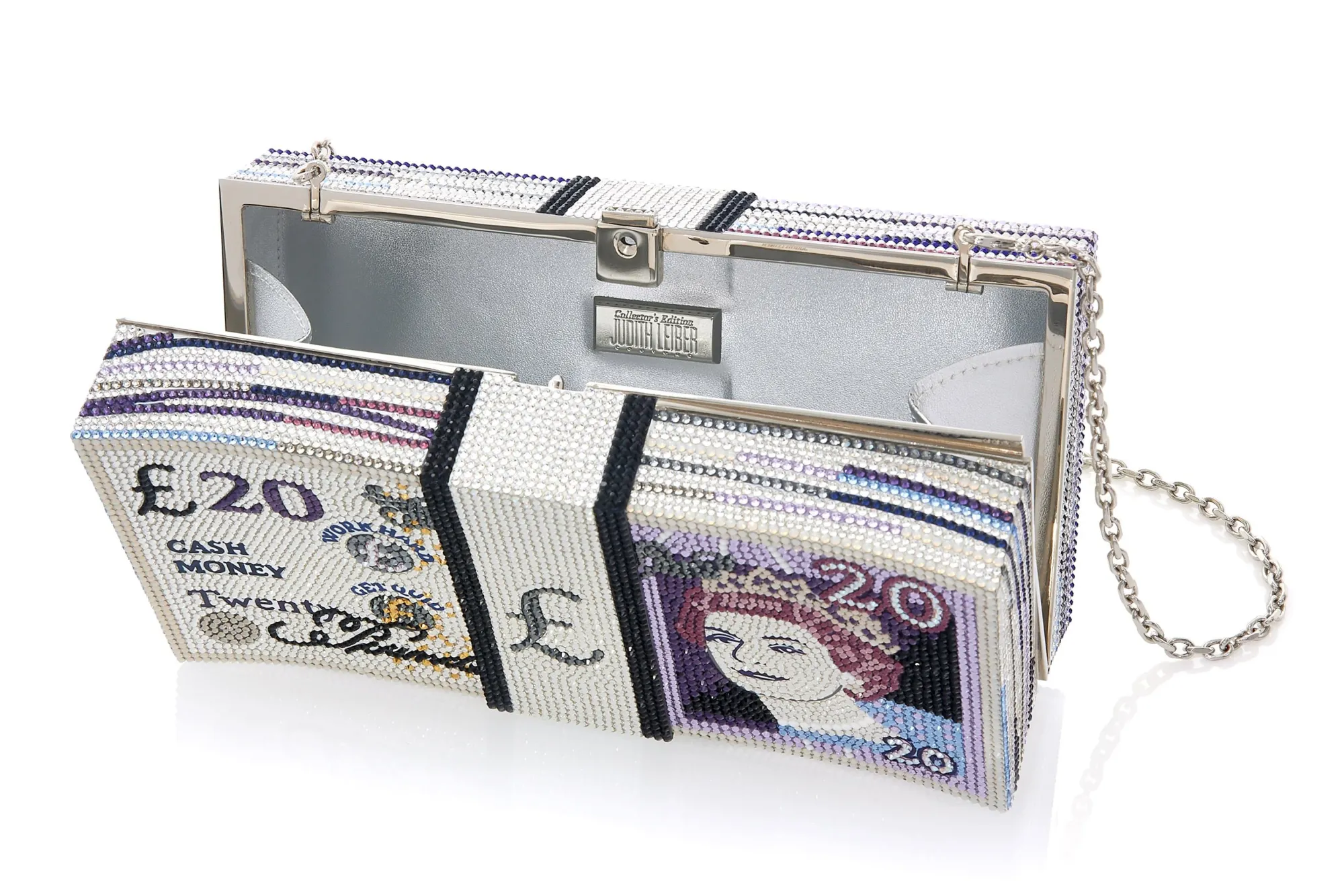Stack of Cash 20 Pound Note*Judith Leiber Best