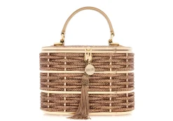 Willow Crystal Woven Top Handle Topaz*Judith Leiber New