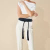 Wrap Corded Cummerbund Belt Black*Judith Leiber Sale
